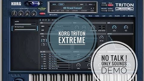 Korg Triton Extreme | Sounds Walkthrough No Talk | Korg VST Synthesizer