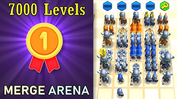 🥇 7000 LEVELS COMPLETE | RANK 1 in MERGE ARENA