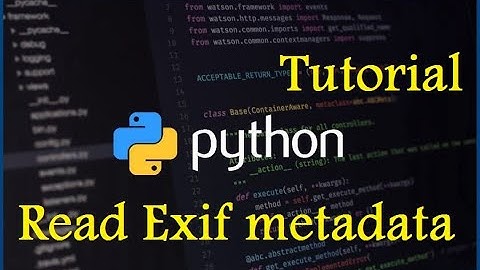 Python read metadata from image