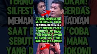 KERAS!! ADIAN NAPITUPULU BUNGKAM PERNYATAAN SILFESTER SAAT DEBAT #shorts #debatpanas #silfester
