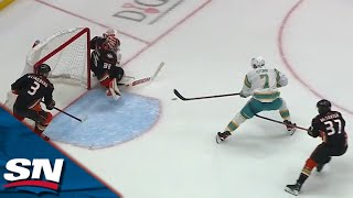 Sharks Score Two Goals In Eight Seconds After Weird Bounce Gives Nico Sturm An Open Net
