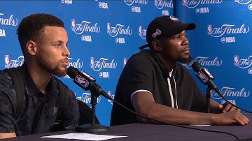 Stephen Curry & Kevin Durant Postgame Game 4 Warriors vs Cavs | NBA Finals | June 9, 2017