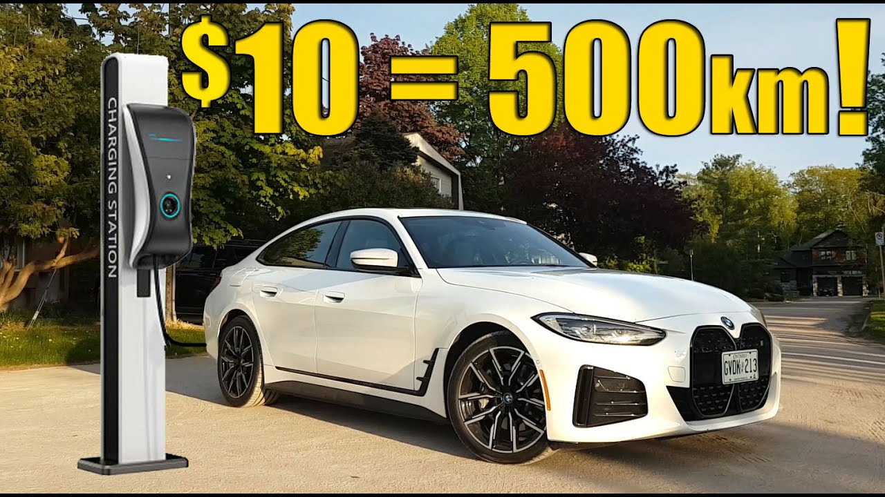 2022 BMW i4 Driving Range Review + Charging Cost - YouTube