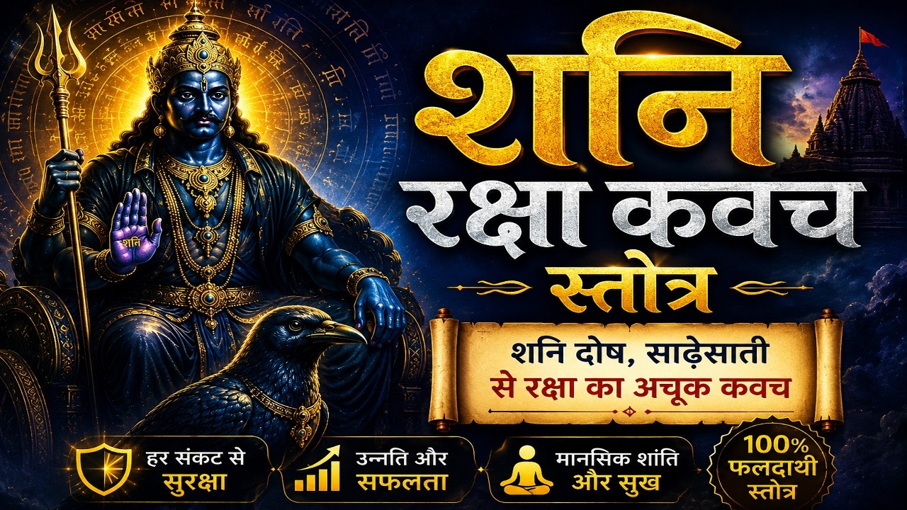 Shan Reksha शनि रक्षा कवच स्तोत्र | Shani Raksha Kavach Stotra with Lyrics | Shri ...