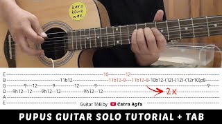 TAB   Tutorial Melodi Solo Gitar Pupus Andra Ramadhan (Dewa 19) by Catra Agfa