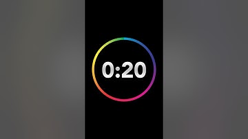 ⏱️20 Second Countdown Timer with Clock Ticking Sound & Finish Ding 🔔