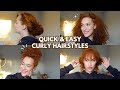 LAZY CURLY HAIRSTYLES