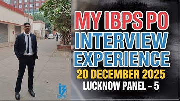 My IBPS PO Interview Experience 🔥 | Lucknow Panel-5 | Everything That Happened Inside