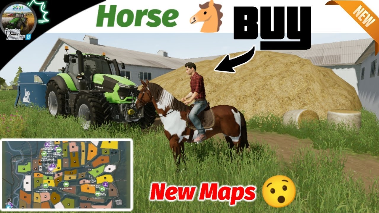 Farming simulator 20 |New Biggest Map 🗺️ 🔥/ Horse 🐴 Buy