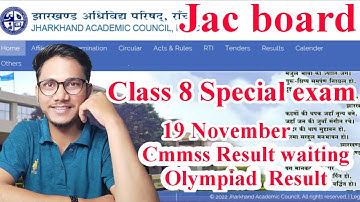 Jac Class 8 Special exam 2022 | cmmss Result waiting | olympiad Result 2022