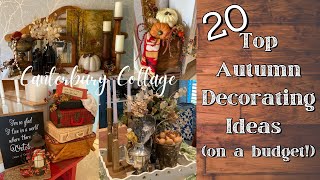 20 TOP AUTUMN DECORATING IDEAS ON A BUDGET/FALL HOME TOUR 2021