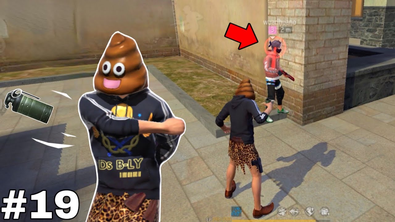 Actuando RARO en FREE FIRE #19 (Les lanzo granadas de humo) 🤣