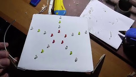 Arduino controlled star shape light effect - disco/christmas light with 20 LEDs