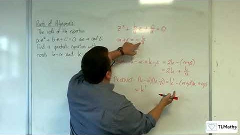 A-Level Further Maths D2-06 Roots of Polynomials: Quadratic Problem