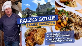 Rączka gotuje: polędwiczki w sosie grzybowym, frykas z Rabsztyna z zasmażaną kapustą