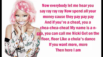 Nicki Minaj - Starship (Lyrics On Screen)