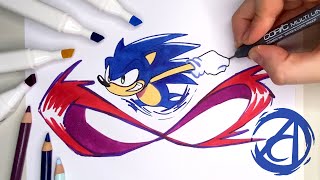 COMO DESENHAR O SONIC ⚡ MODO TURBO com a Dai Oliveira screenshot 1