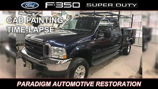 Ford F-350 Super Duty Truck Cab Painting Time-lapse by Paradigm Auto Restoration 1,065 views 5 years ago 55 seconds