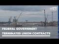 Federal government terminates contracts with Portsmouth Naval Shipyard workers unions