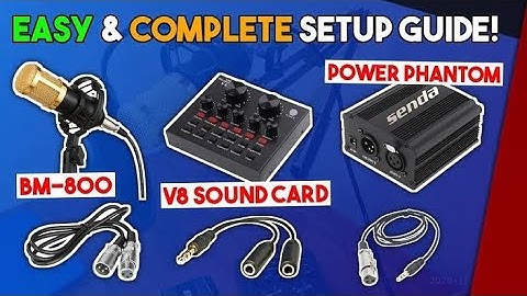 "How to Set Up BM-800 Mic with V8 Sound Card (Full Guide)"- unboxing #bm800condensermicrophone