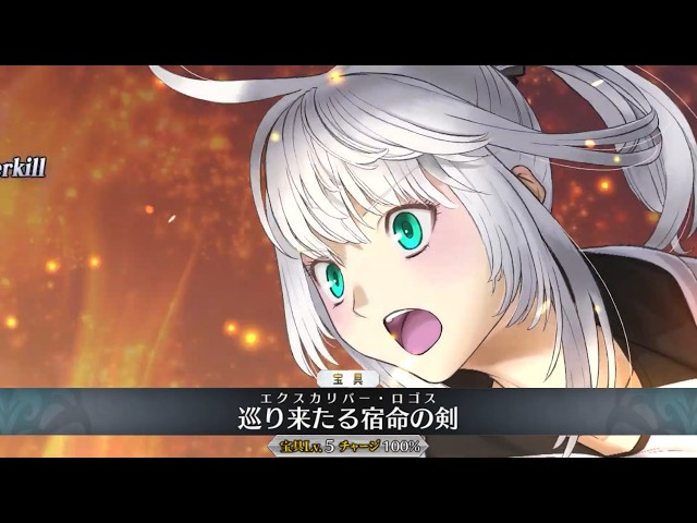 FGO】Gray Lily [Saber] Noble Phantasm + EX Attack with Chinese