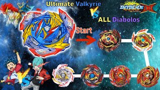 【Ultimate Valkyrie VS ALL Diabolos】 Beyblade Burst DB 베이블레이드 버스트 DB 얼티메이트 발키리 ベイブレードバーストDB