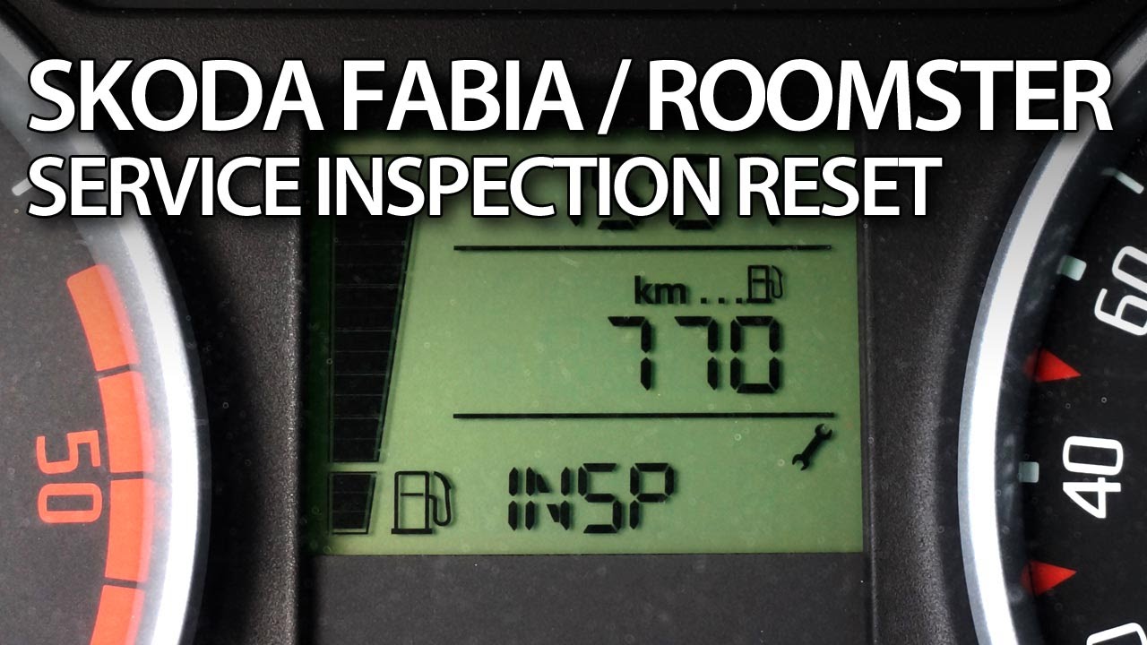 How To Reset Insp Service Reminder In Skoda Roomster Fabia Ii Maintenance Inspection Youtube