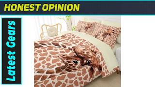 QOOMO Cartoon Giraffe Comforter Set: Magical Bedroom Makeover!
