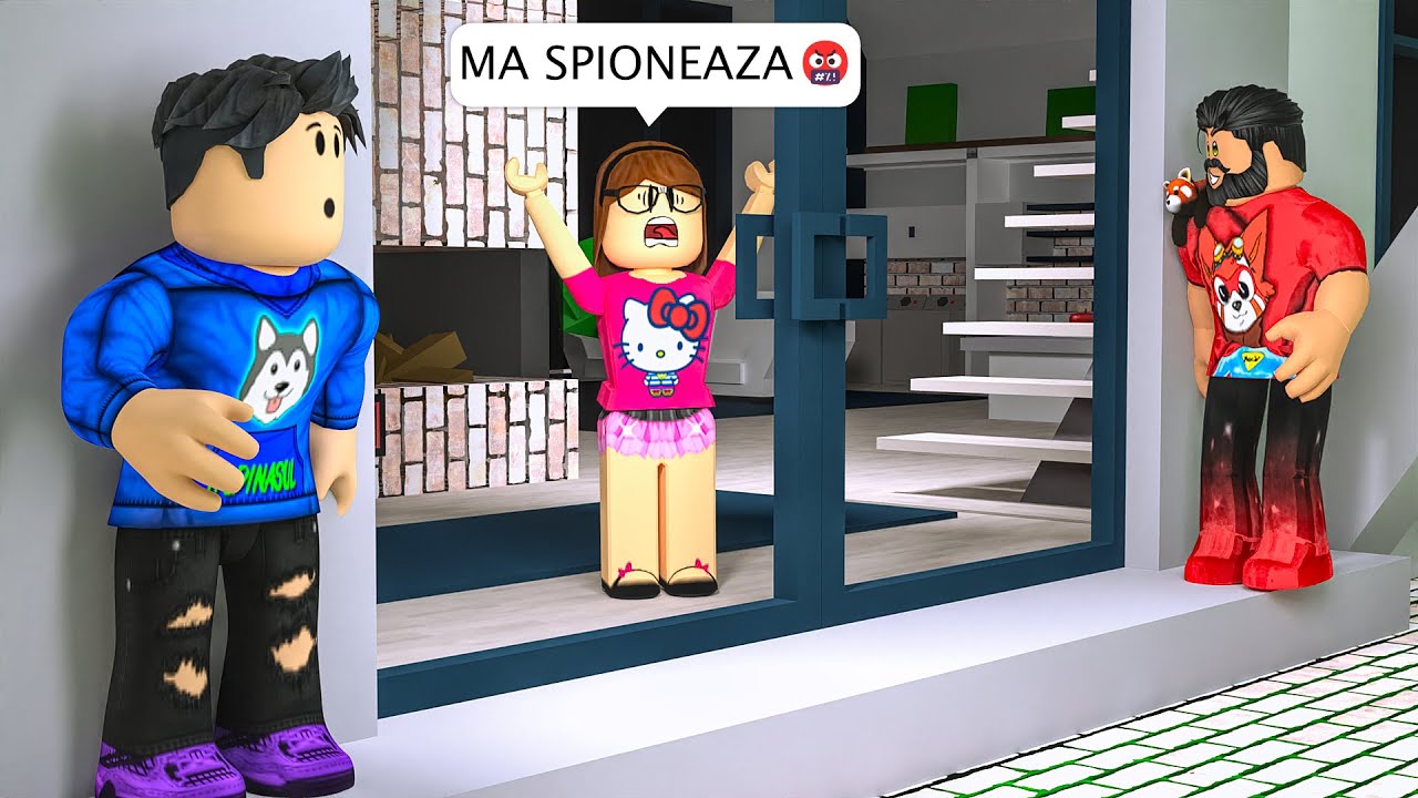 AM SPIONAT VECINII pe ROBLOX BROOKHAVEN cu NOCIVANU