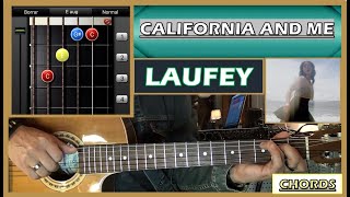 Video thumbnail of "CALIFORNIA AND ME | Laufey (Guitar Tutorial)"