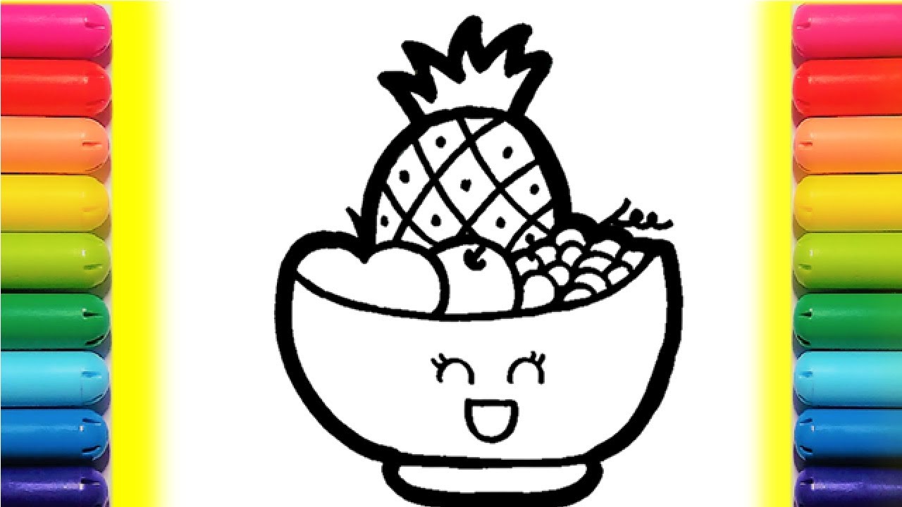Como Desenhar Frutas |Desenhar e Colorir Frutas para Crianças ...