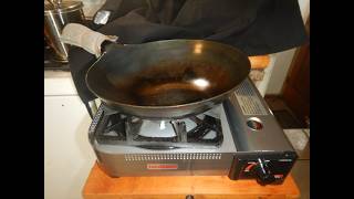 First Cook With the Yamada 27cm Iron Wok & Iwatani 35FW - Shrimp & Chicken Fried Rice at it's Best!