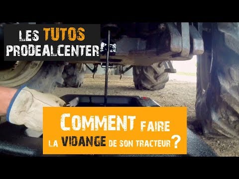 Vidéo: Comment changer le filtre à huile sur un tracteur ?