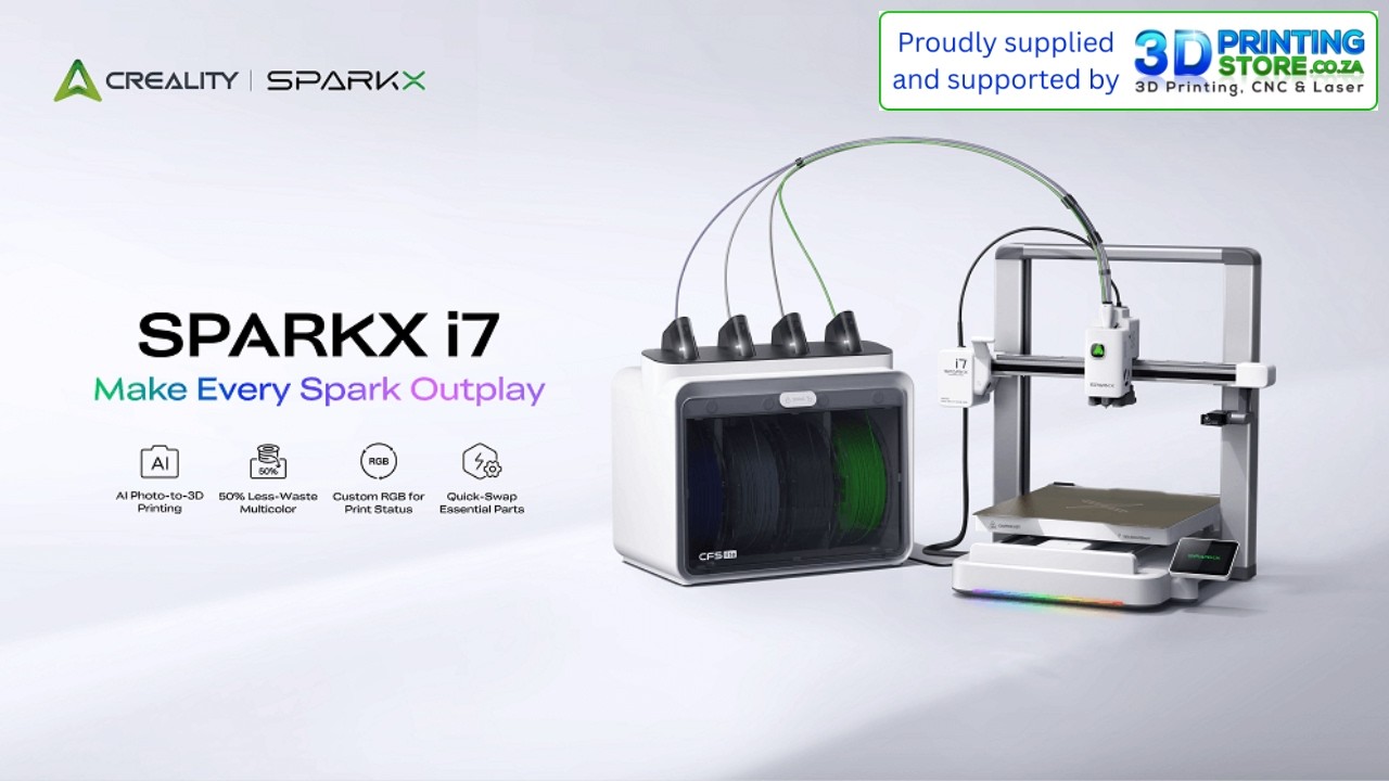 Creality SparkX i7 3D Printer with CFS Lite 4 Filament Dispenser