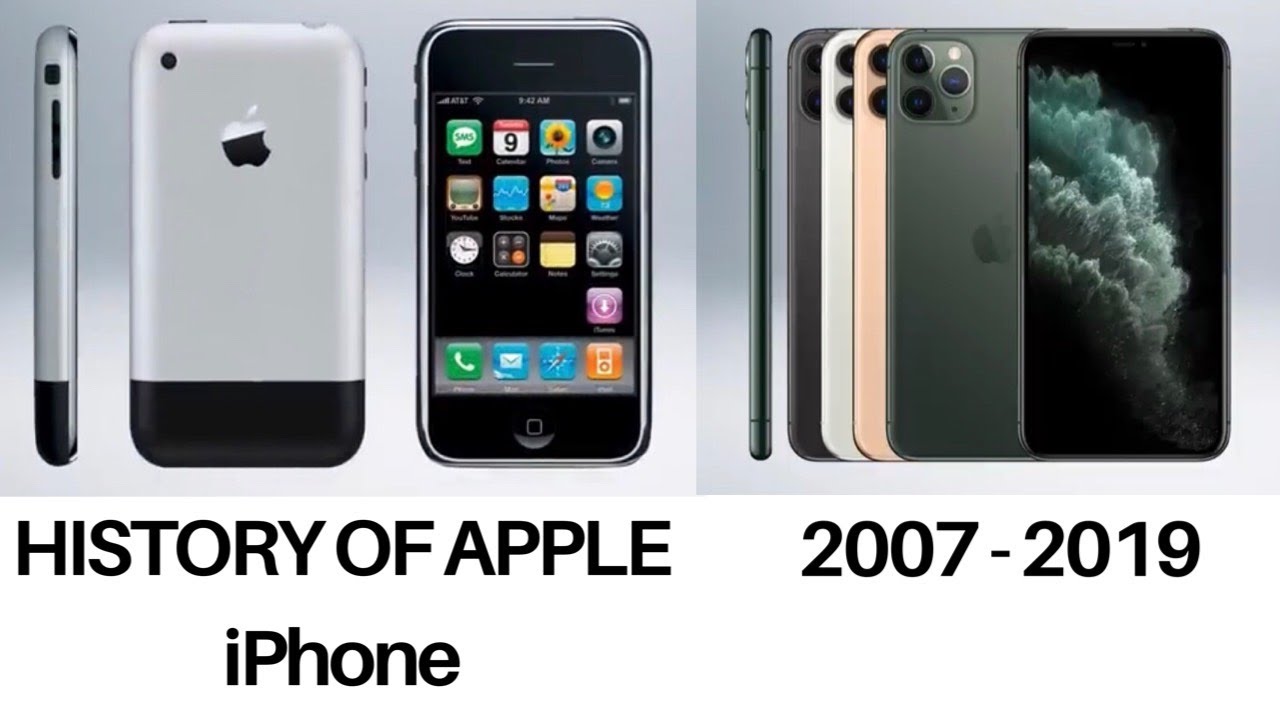 History of Apple iPhone 2007-2019