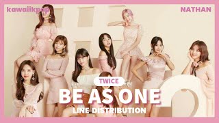 TWICE - Be As One (Korean Version) Line Distribution (Collaboration with kawaiikpop)