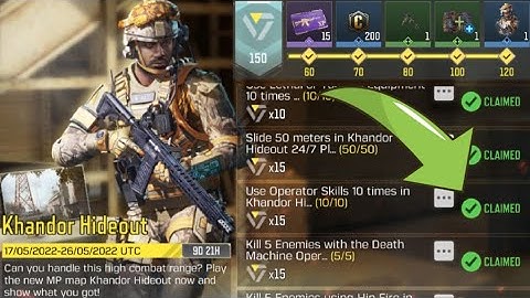 COD Mobile Use Use Operator Skills 10 times in Khandor Hideout 24/7 Playlist Matches