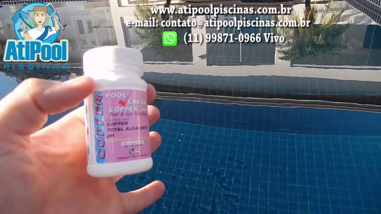Medição de Nível de Cobre em Piscinas com Ionizadores
