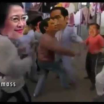 Jokowi dan prabowo joget lucu😃😃😃😃😃