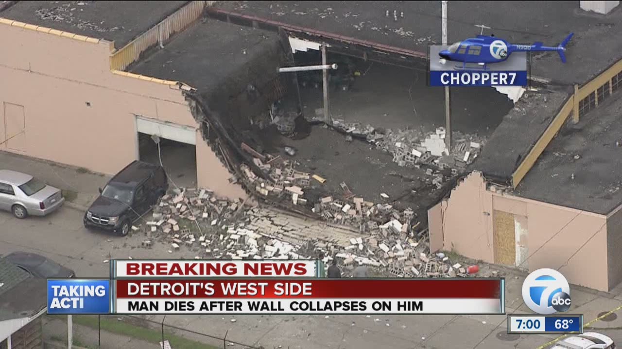 Man killed in partial building collapse - YouTube