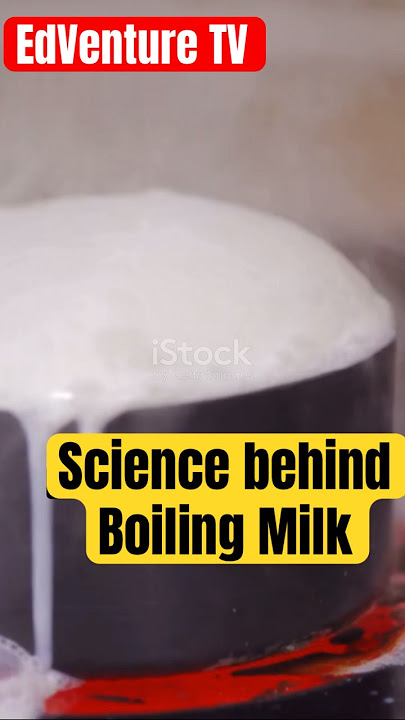Why milk boils over and water does not | Science behind boiling milk//#physics #science