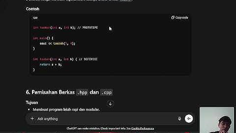[Video 11] Fundamental Bahasa Pemrograman C++ | Praktikum Algoritma dan Pemrograman