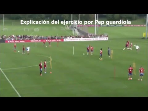 Cómo Entrena Pep Guardiola los Desmarques de Apoyo