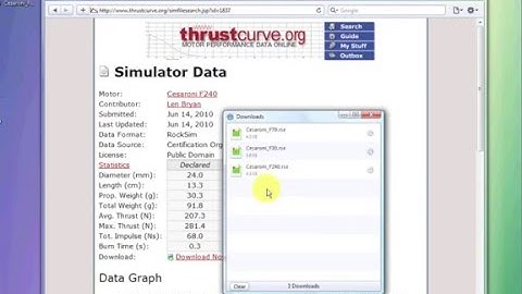RockSim Software Tutorial - 32 - New Motors: Add Engine Data (Windows)