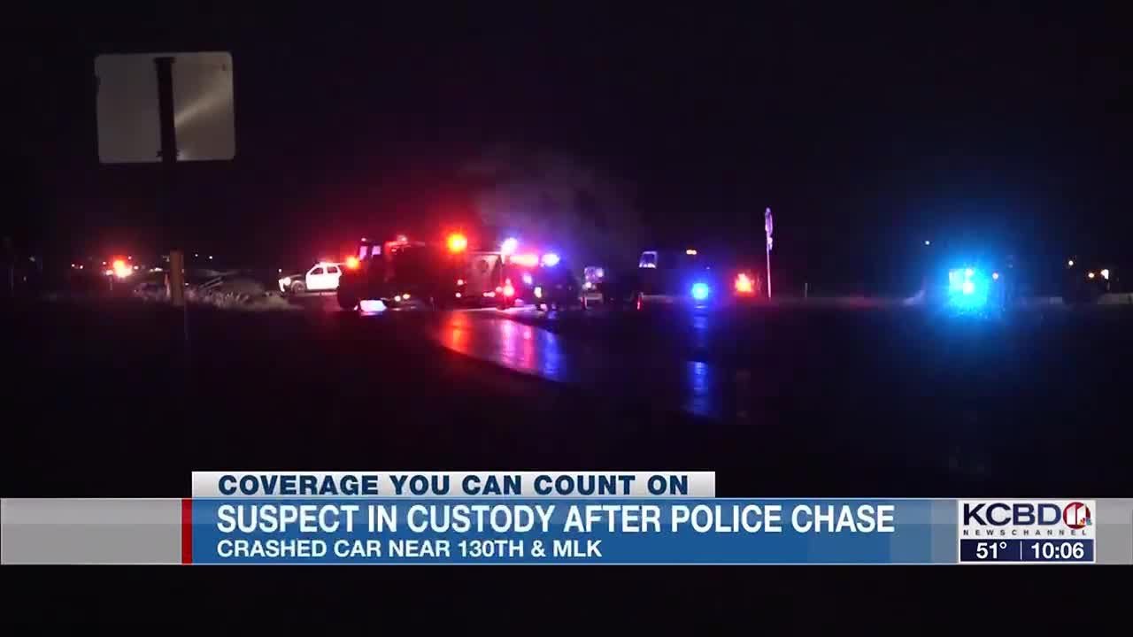 Suspect in custody after police chase - YouTube