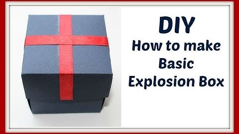 DIY|How to make Basic Explosion box |easy and fast|just 5 minutes