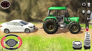 Real Cargo Tractor Pulling Simulator - Offroad Chained Truck Towing Rescue - Android GamePlay 2021 screenshot 4