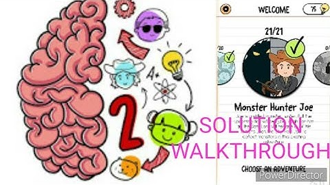 Brain Test 2 | Monster Hunter Joe | Level 1-21 Solution Walkthrough