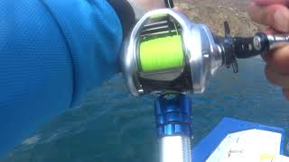 shimano tranx 400 & Okuma nomad travel NT-C703UL drifting live bait for rooster fish .