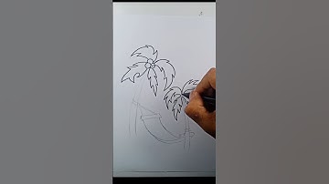 How to draw Hammock easy #speeddrawing #howtodraw #shortvideo